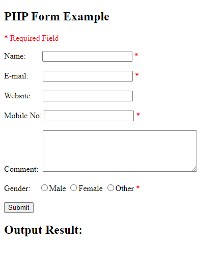 PHP Form Data